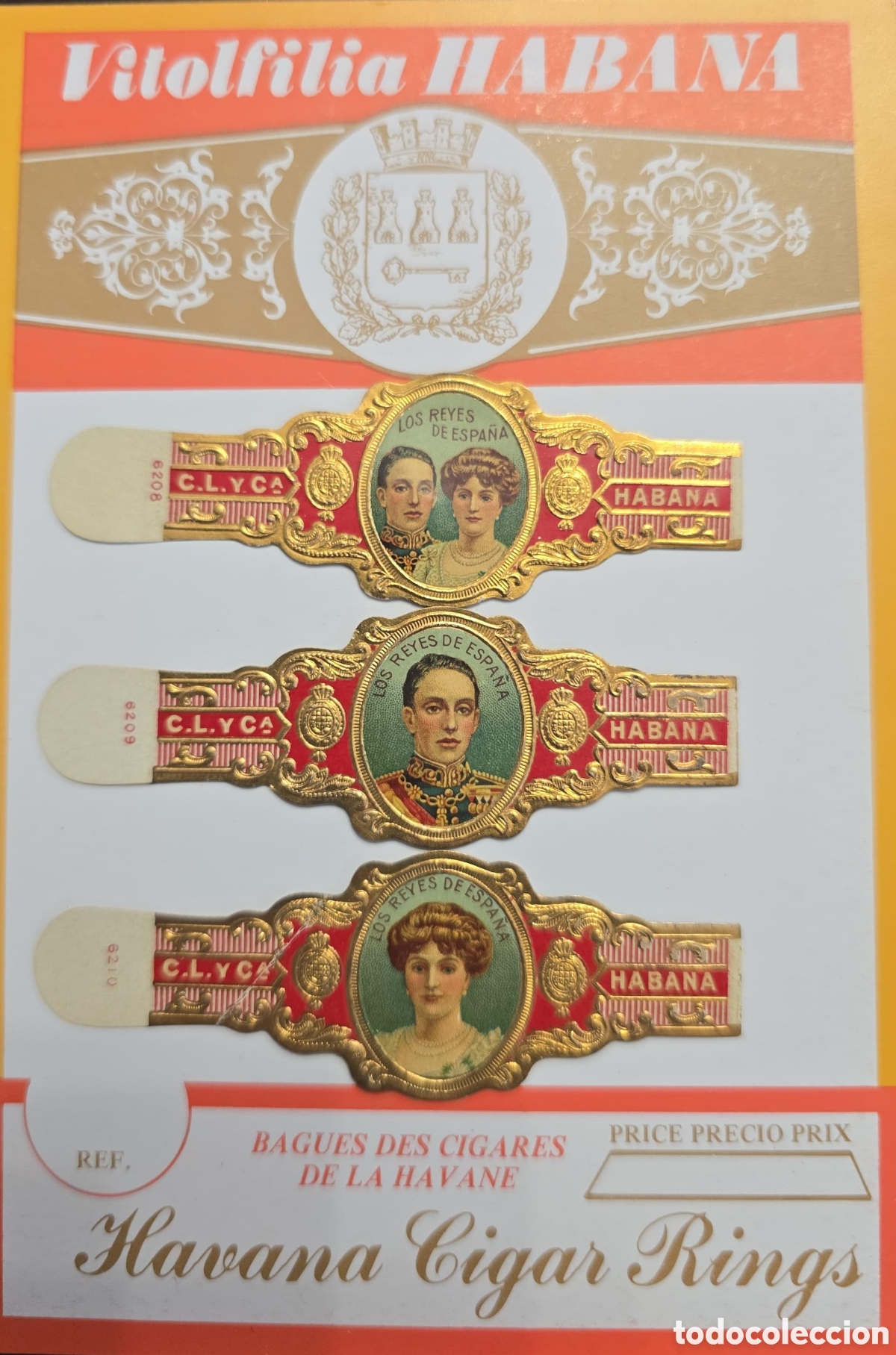 Sellos: CA)Cuba, circa 20th century . Vitolfilia - Los Reyes de Espa&ntilde;a