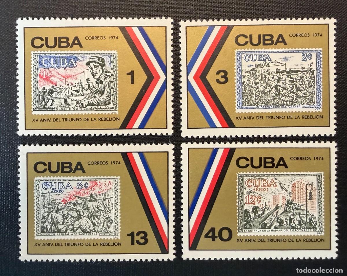 Sellos: Lote de 60 sellos de Cuba 1974