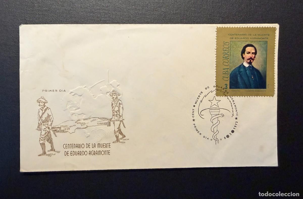 Sellos: Lote de 1 sellos de Cuba 1972 Centenario de la muerte del doctor Eduardo Agramonte, 1.849 - 1.872.