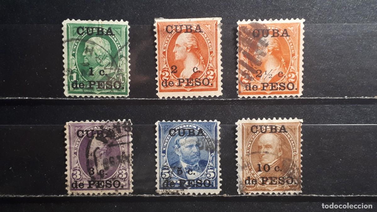 Sellos: CUBA. OCUP. Am&eacute;rica. A&Ntilde;O 1899. &deg;. Yvert 136/41