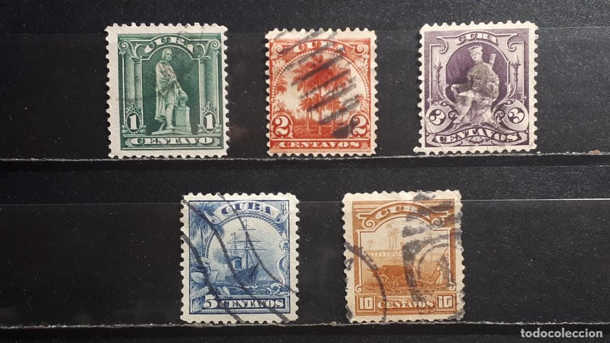 Sellos: CUBA. OCUP. Am&eacute;rica. A&Ntilde;O 1899-1902 &deg;. Yvert 142/6