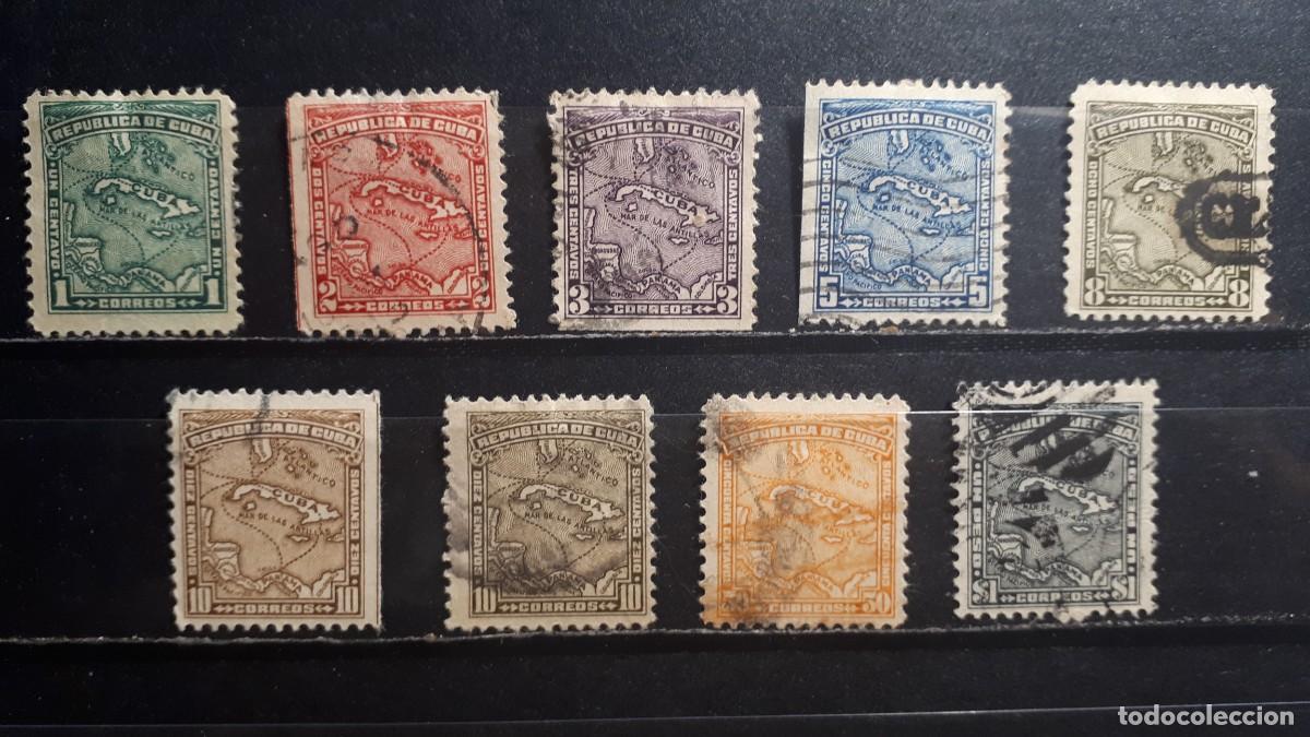 Sellos: CUBA. A&Ntilde;O 1914. &deg;. Yvert 166/73, incluye el 171a