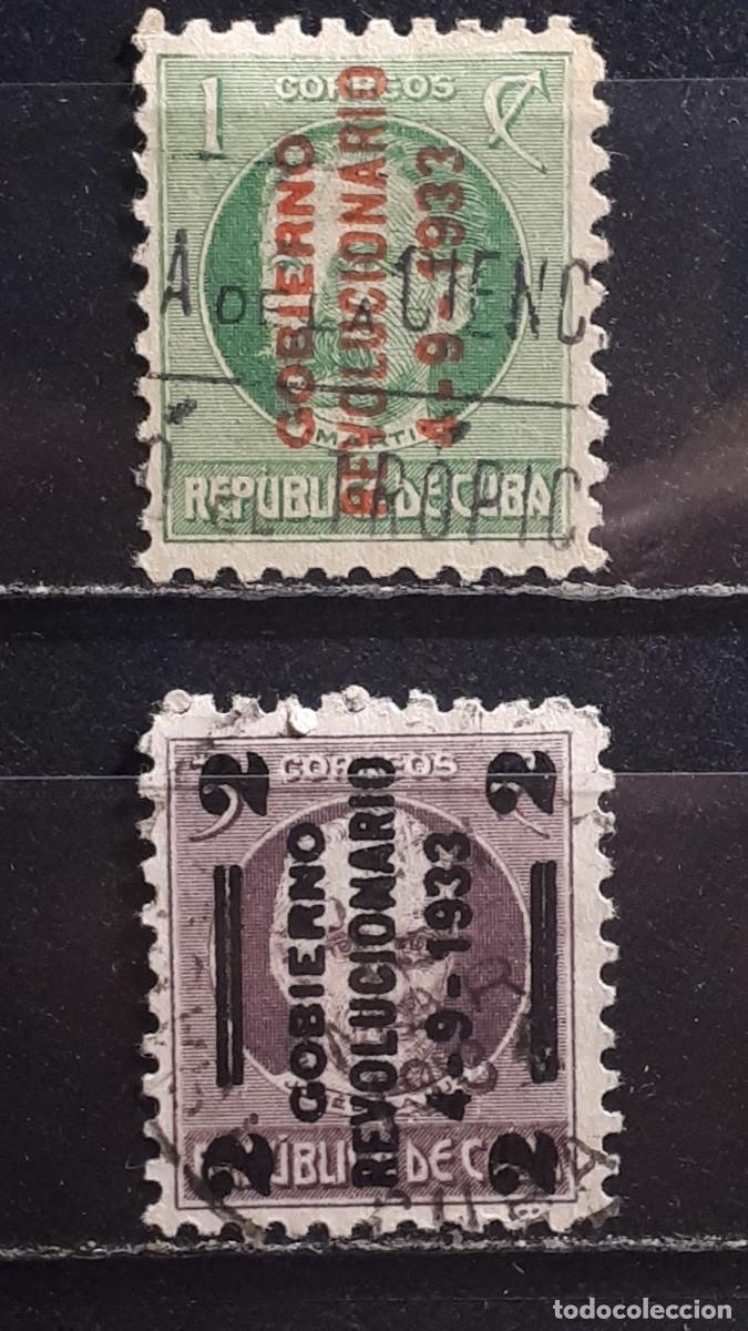Sellos: CUBA. A&Ntilde;O 1933. &deg;. Yvert 217/8