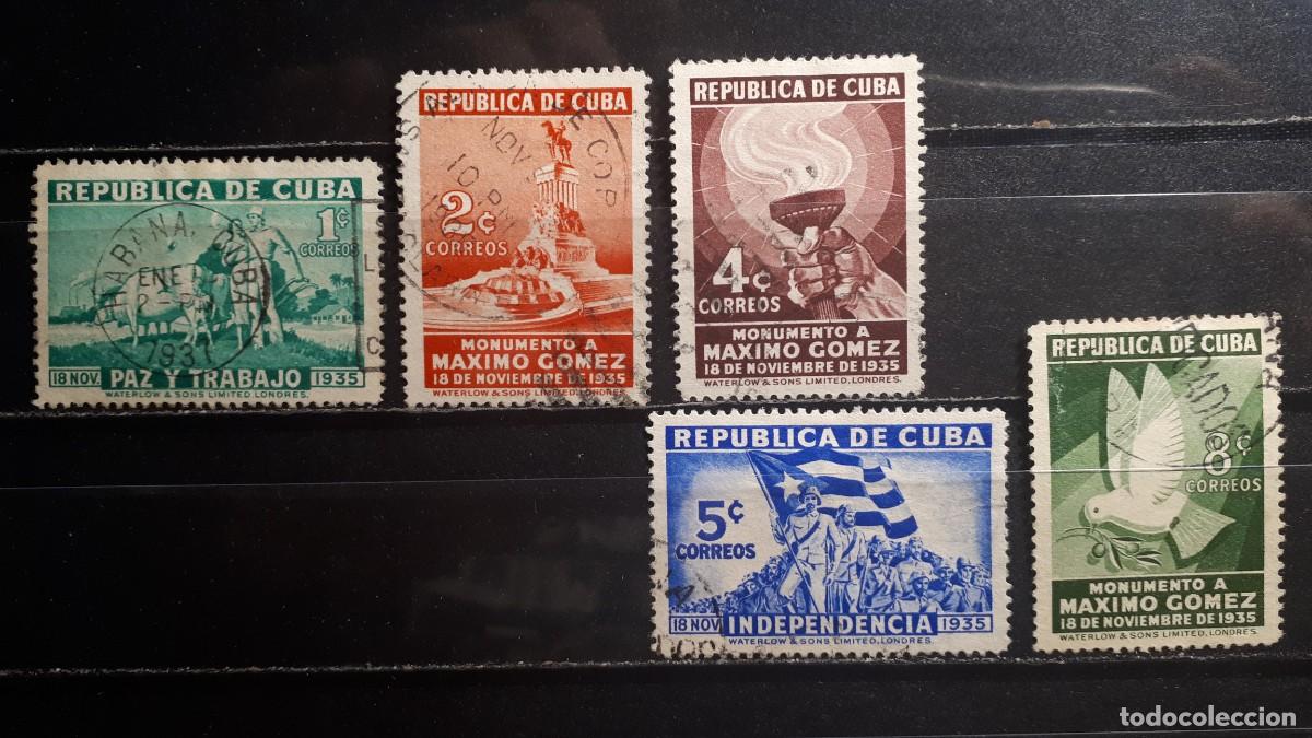 Sellos: CUBA. A&Ntilde;O 1936. &deg;. Yvert 231/5.