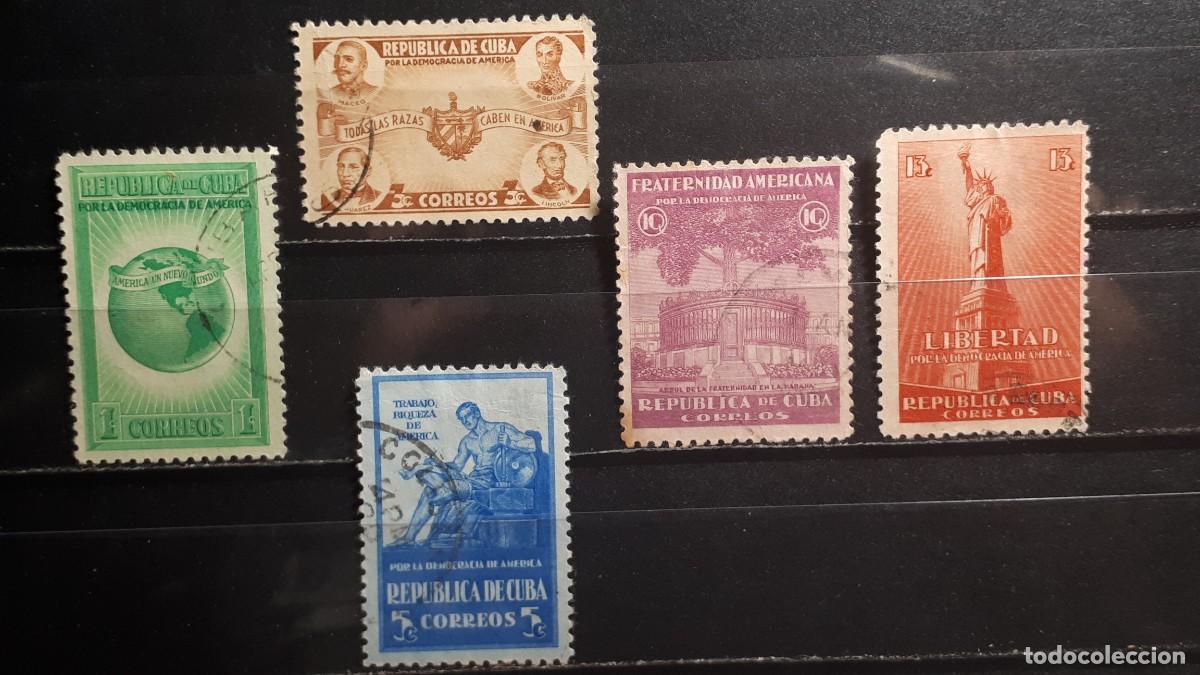 Sellos: CUBA. A&Ntilde;O 1942-3. &deg;. Yvert 269/73