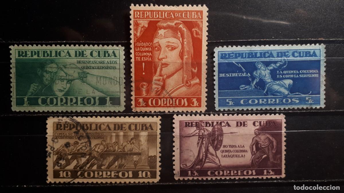 Sellos: CUBA. A&Ntilde;O 1943. &deg;. Yvert 280/4