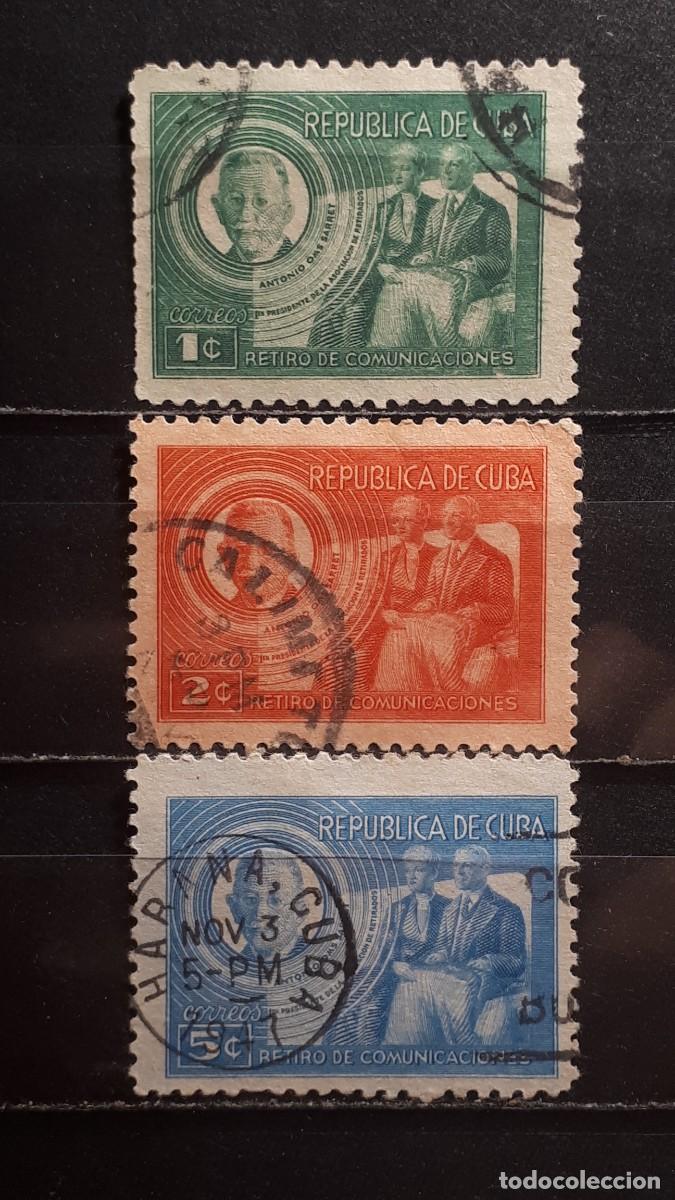 Sellos: CUBA. A&Ntilde;O 1947. &deg;. Yvert 297A/C