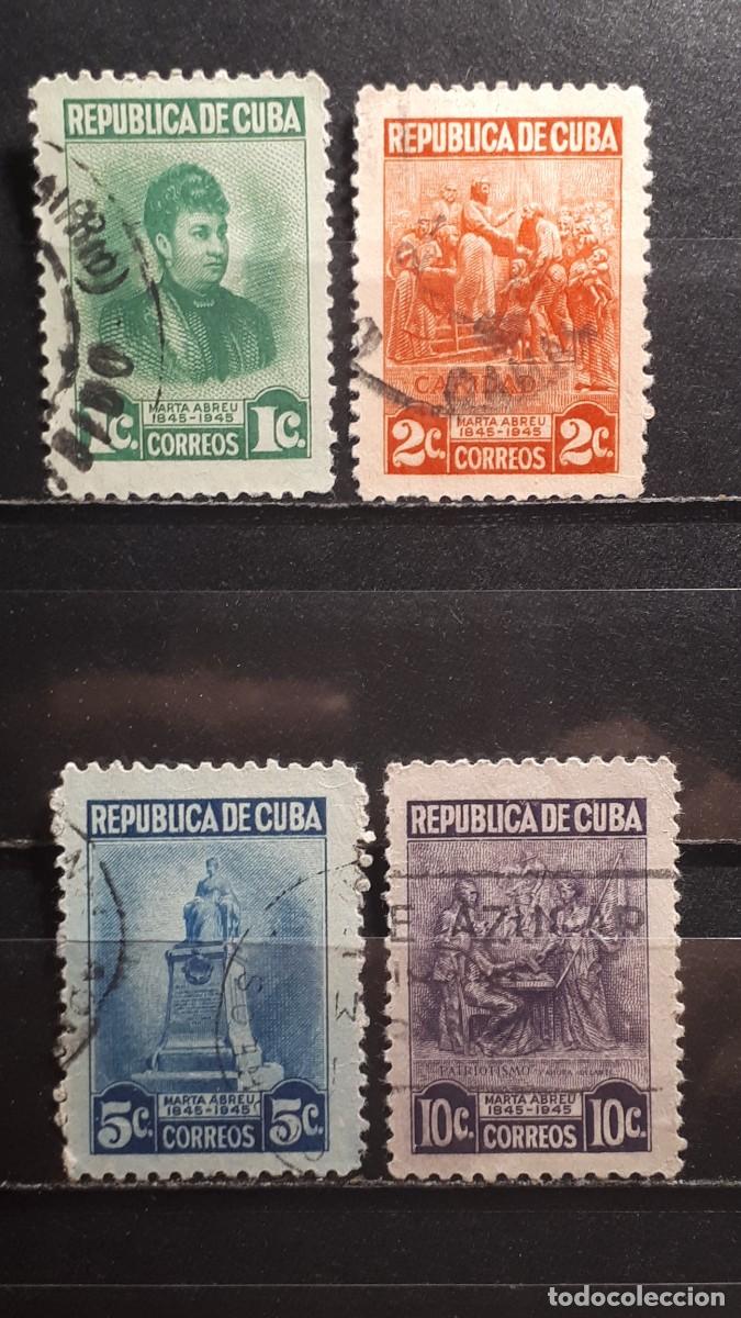 Sellos: CUBA. A&Ntilde;O 1947. &deg;. Yvert 299/302