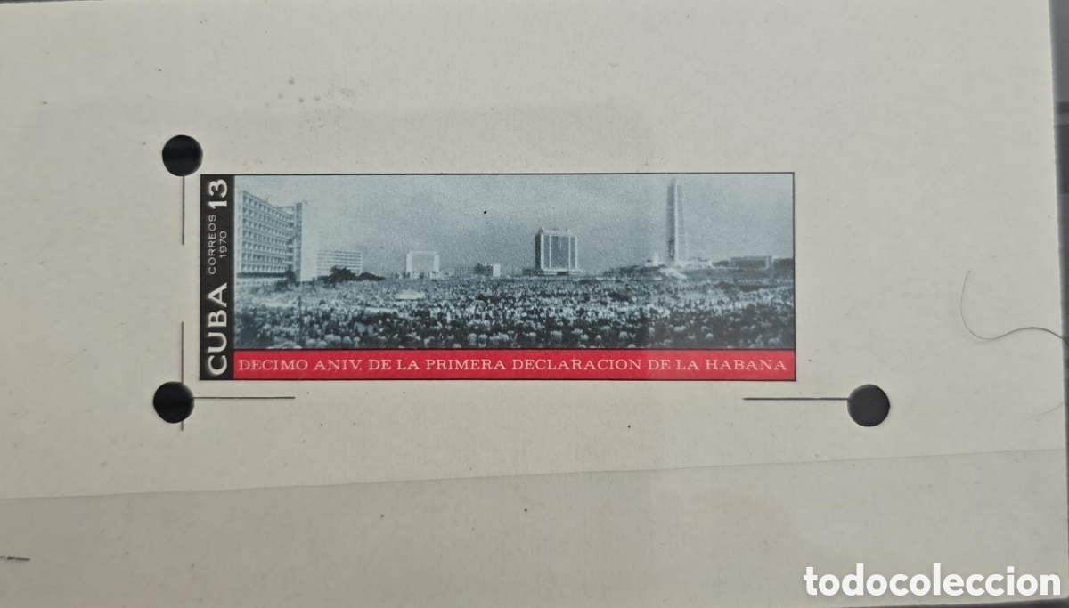 Sellos: Cy) Cuba .1970 .Havana Declaration 10th Anniversary .