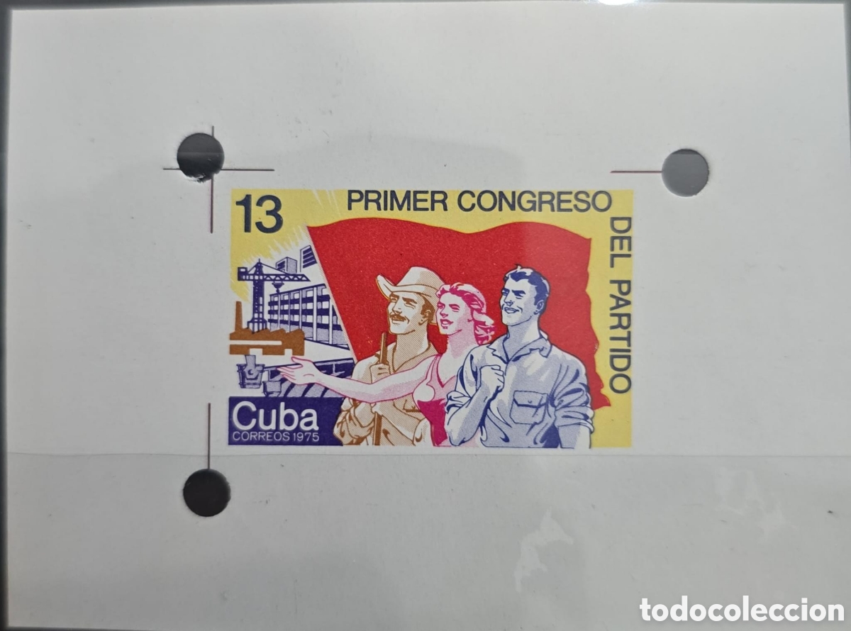 Sellos: Cy). Cuba.1975 .First Congress of the Party.
