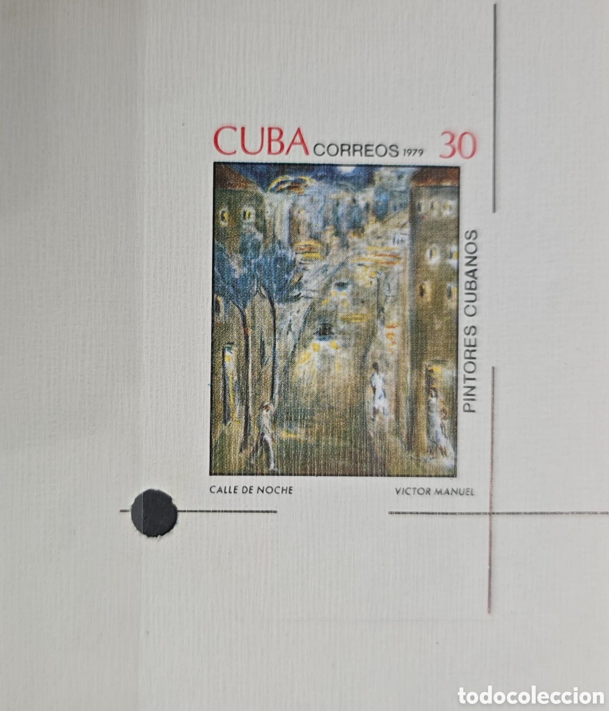 Sellos: Cy) Cuban .1979 .Cuban PaintersV&iacute;ctor Manuel .