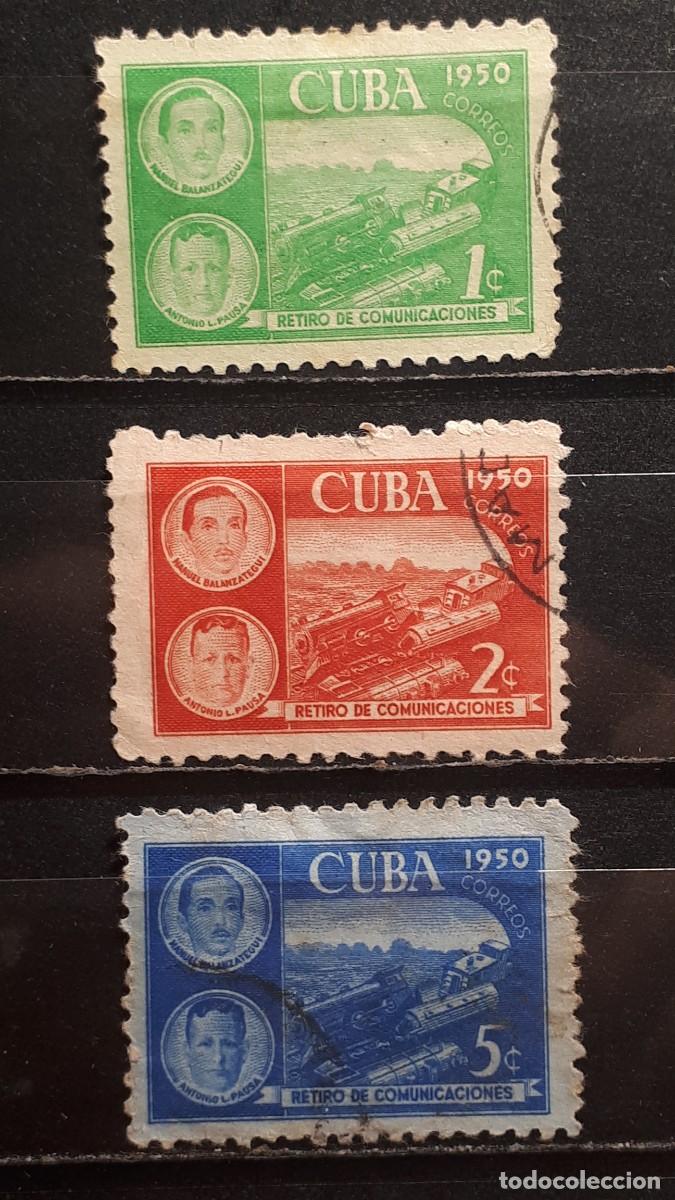 Sellos: CUBA. A&Ntilde;O 1950. &deg;. YVERT 335/7