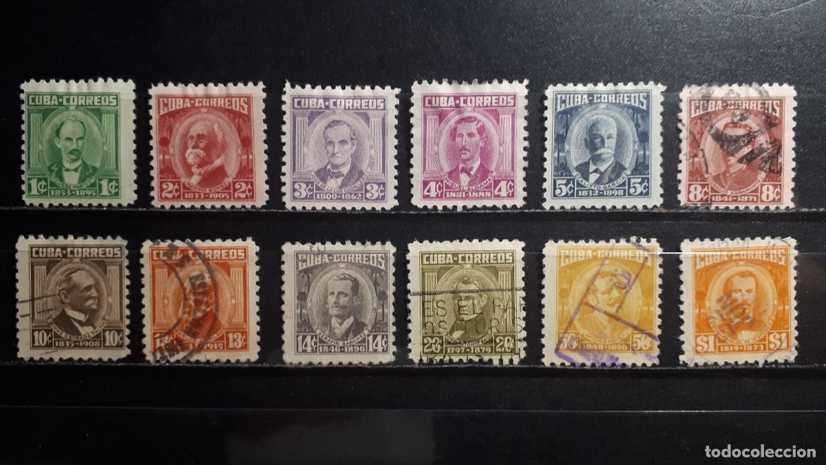 Sellos: CUBA. A&Ntilde;O 1954-6. (*)/*/&deg;. YVERT 402/11
