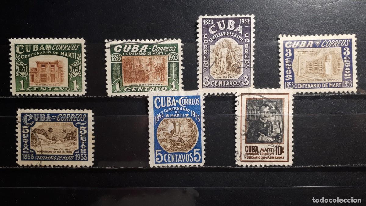 Sellos: CUBA. A&Ntilde;O 1953. &deg;. YVERT 385/94. Falta 391, 393/4
