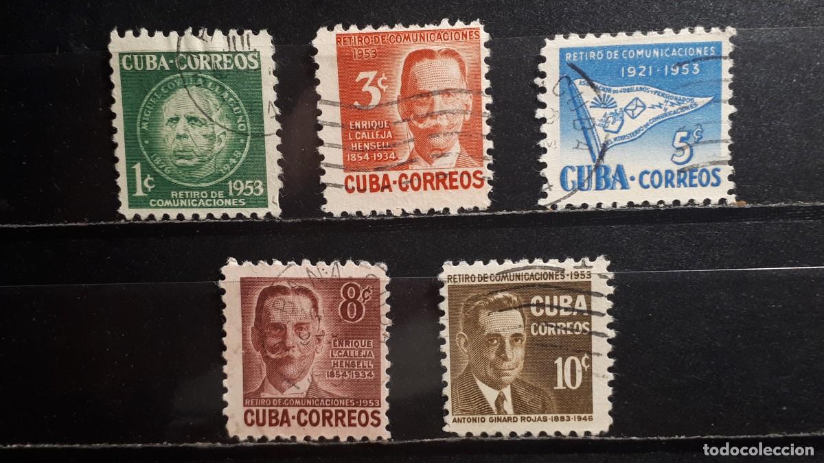 Sellos: CUBA. A&Ntilde;O 1953. &deg;. YVERT 397/401