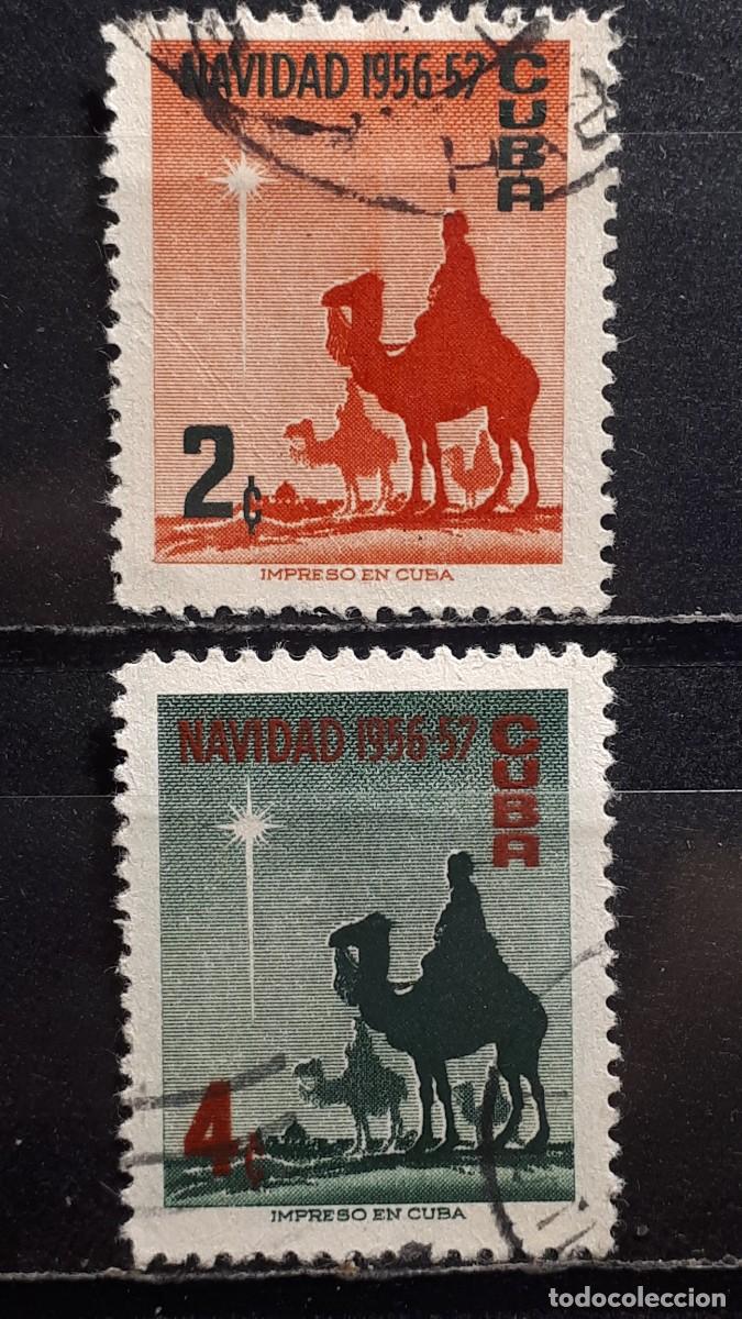 Sellos: CUBA. A&Ntilde;O 1956. &deg;. YVERT 445/6