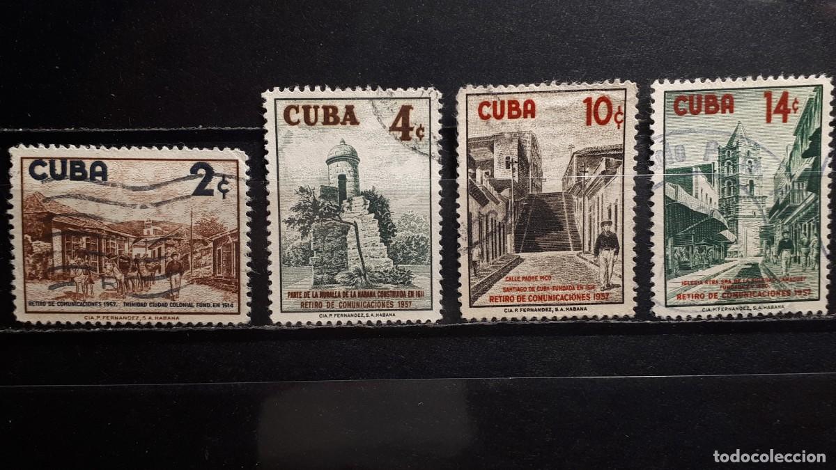 Sellos: CUBA. A&Ntilde;O 1957. &deg;. YVERT 470/3
