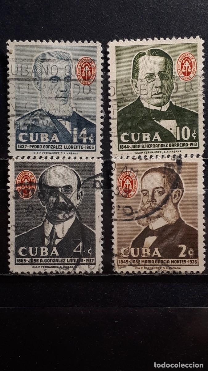 Sellos: CUBA. A&Ntilde;O 1958. &deg;. YVERT 480/3