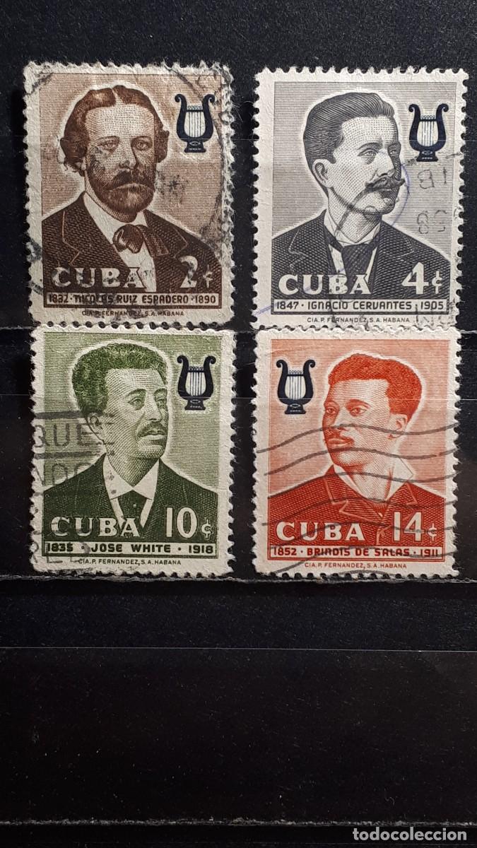 Sellos: CUBA. A&Ntilde;O 1958. &deg;. YVERT 488/91