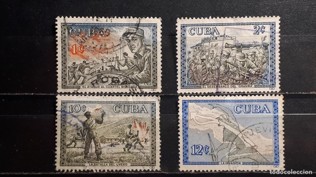 Sellos: CUBA. A&Ntilde;O 1960. &deg;. YVERT 520/3