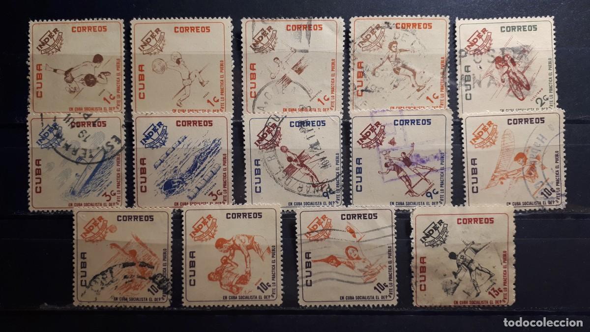 Sellos: CUBA. A&Ntilde;O 1962. &deg;. YVERT 601,602,608, 610/11, 615/6, 61/20, 622/3, 625.,