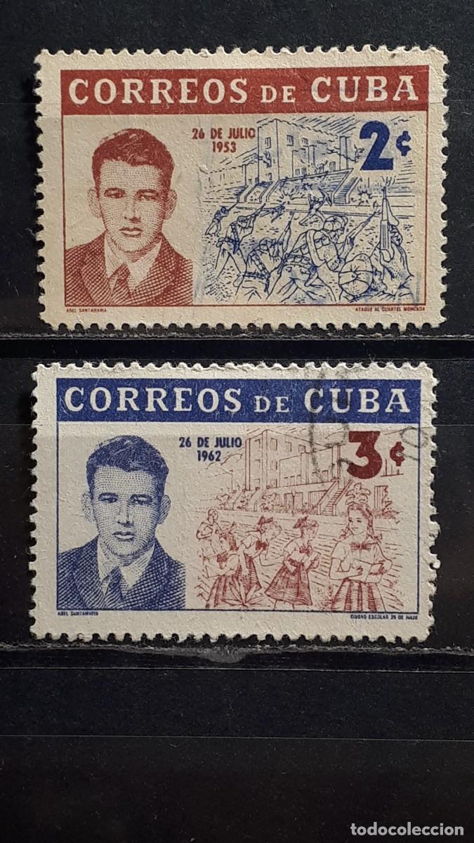 Sellos: CUBA. A&Ntilde;O 1962. &deg;. YVERT 595/6