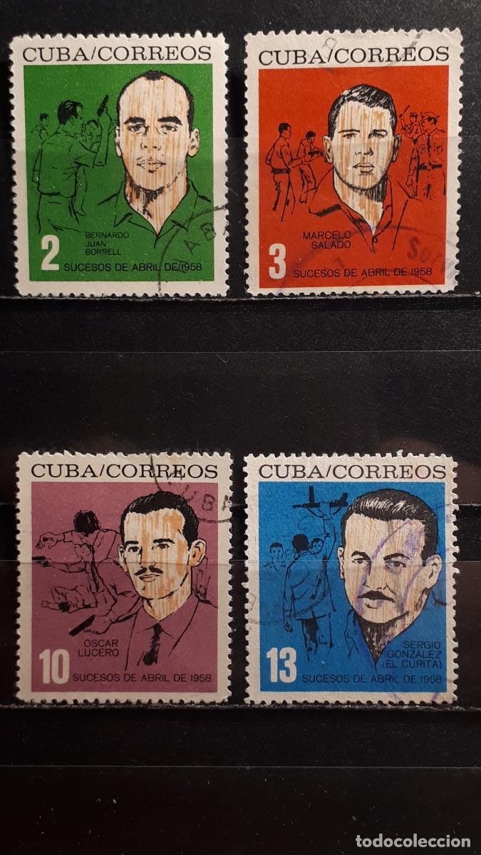 Sellos: CUBA. A&Ntilde;O 1964. &deg;. YVERT 701/4