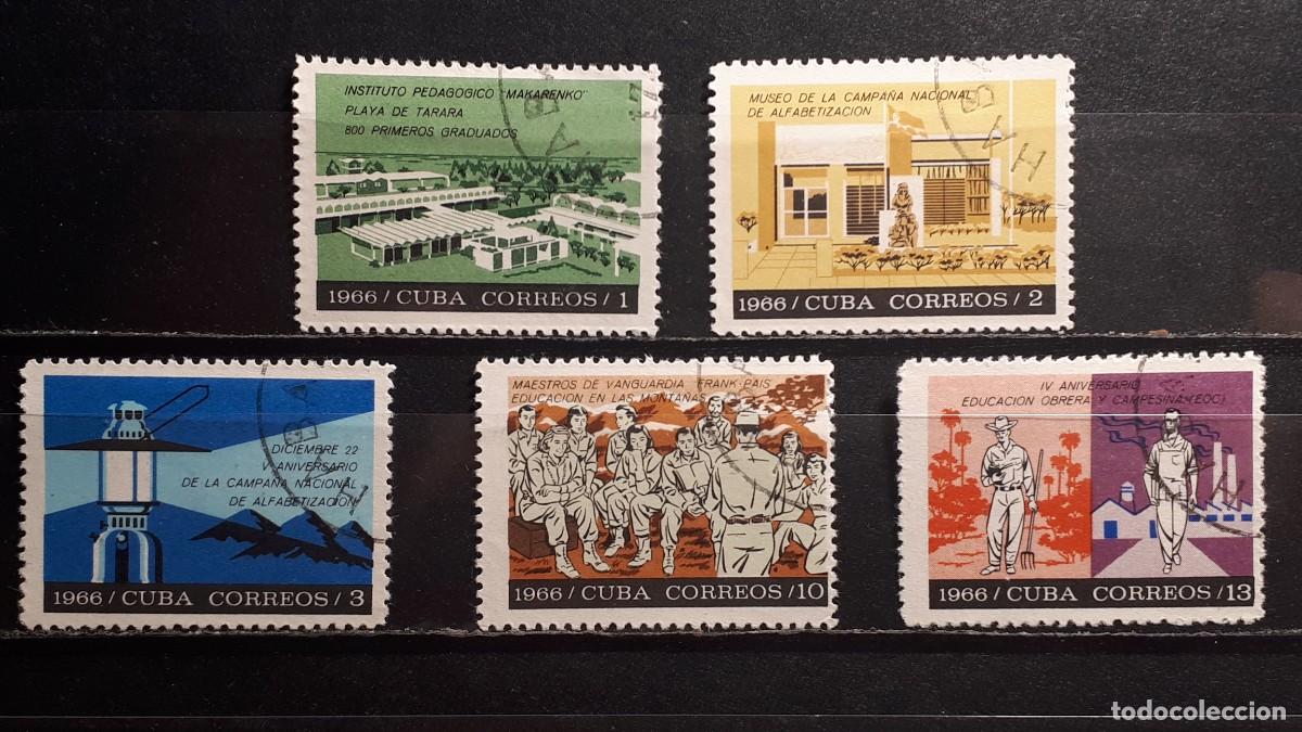 Sellos: CUBA. A&Ntilde;O 1966. &deg;. YVERT 1003/7
