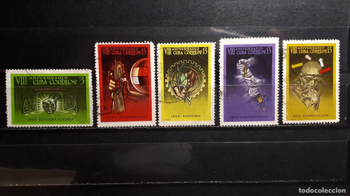 Sellos: CUBA. A&Ntilde;O 1967. &deg;. YVERT 1079, 1082/5.
