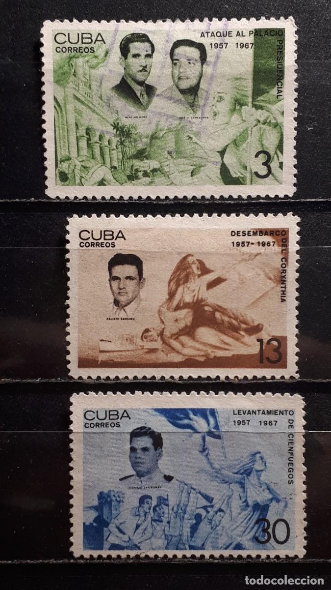 Sellos: CUBA. A&Ntilde;O 1967. */(*)/*. YVERT 1091/3