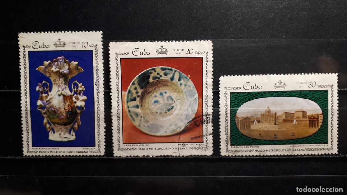 Sellos: CUBA. A&Ntilde;O 1971. &deg;. YVERT 1480, 1484, 1485