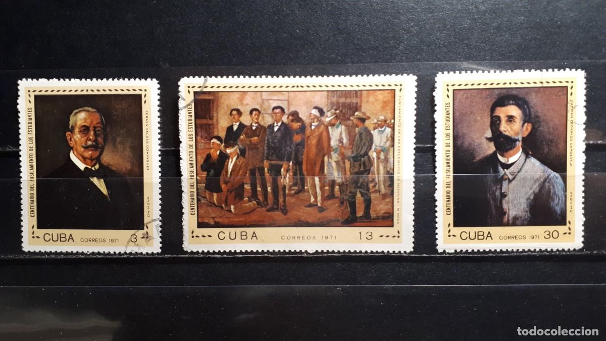 Sellos: CUBA. A&Ntilde;O 1971. &deg;. YVERT 1536/8