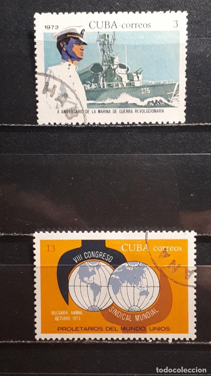 Sellos: CUBA. A&Ntilde;O 1973. &deg;. YVERT 1708, 1723