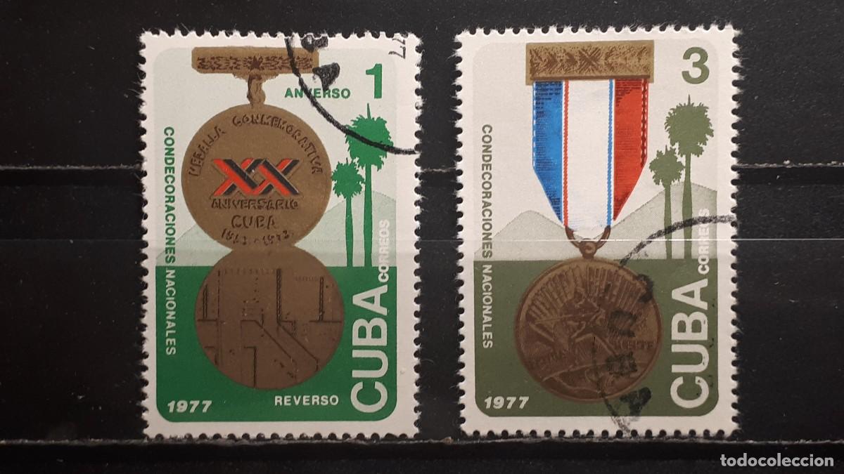 Sellos: CUBA. A&Ntilde;O 1977. &deg;. YVERT 2016/7
