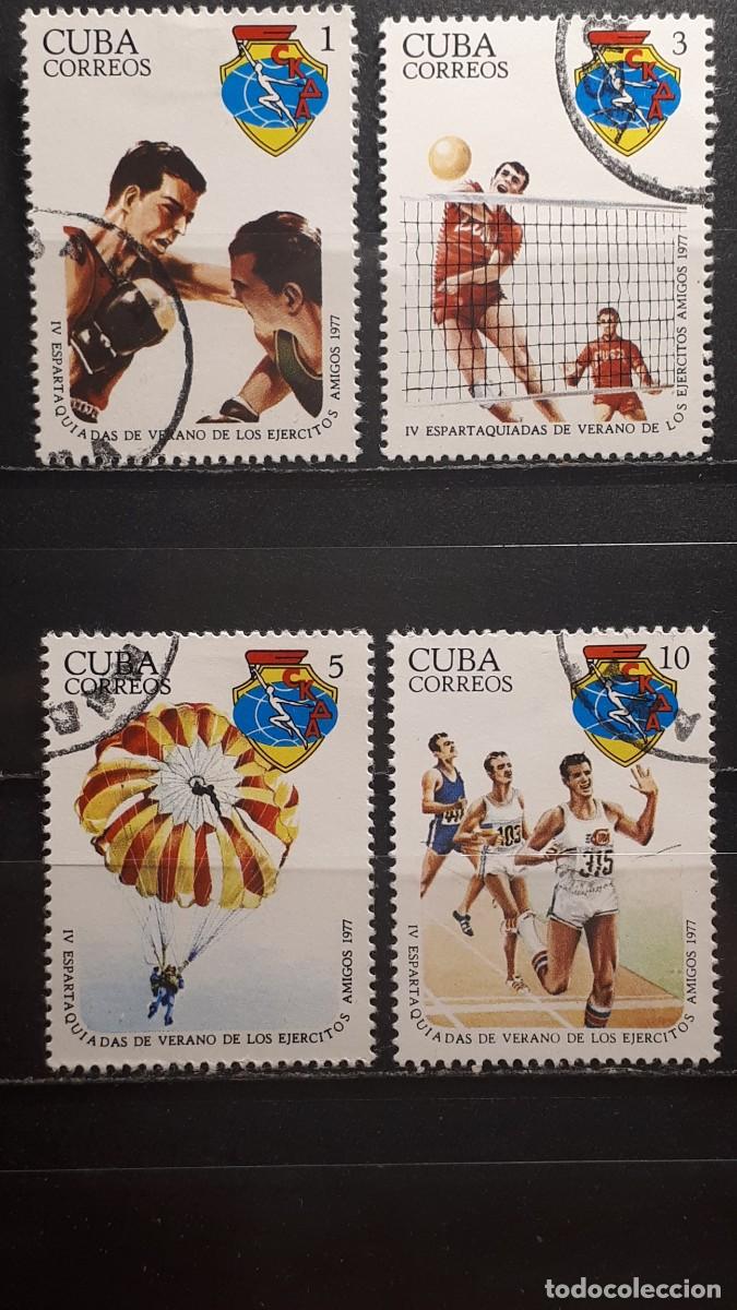 Sellos: CUBA. A&Ntilde;O 1977. &deg;. YVERT 2022/5