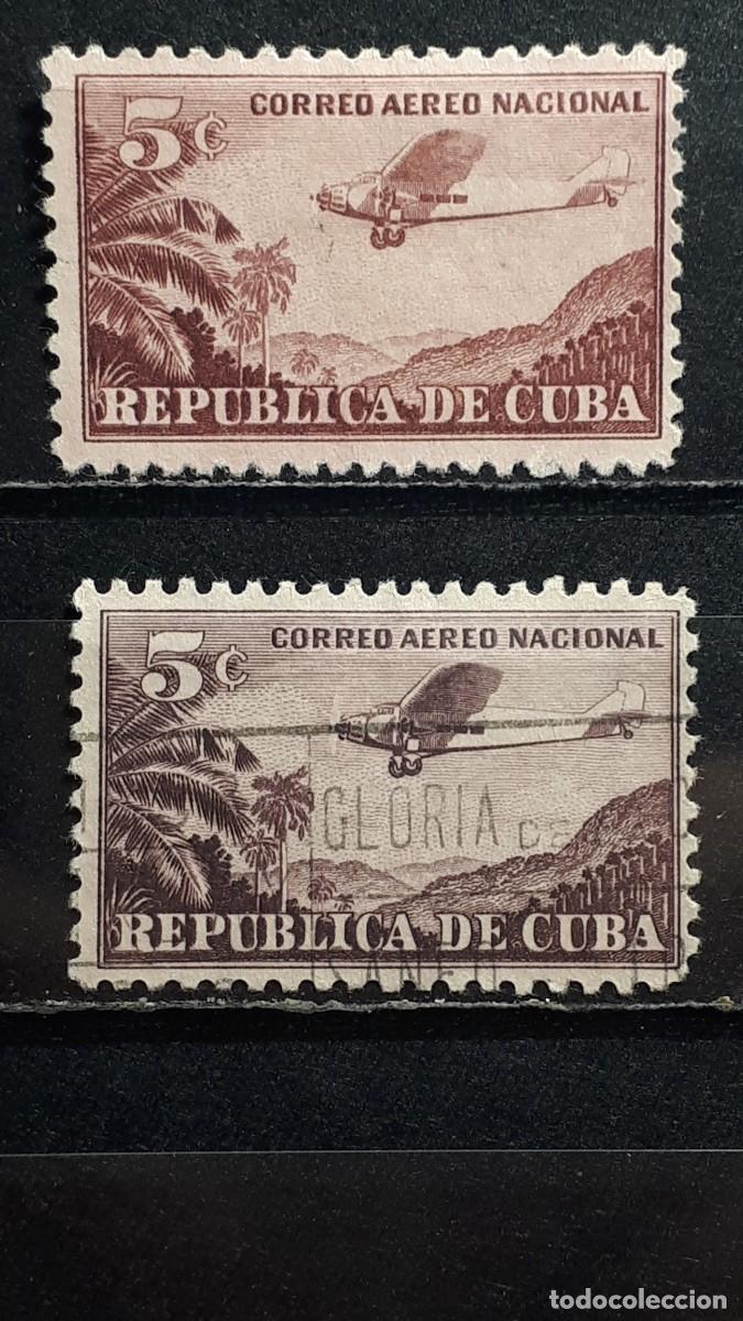 Sellos: CUBA. A&Ntilde;O 1931. &deg;. YVERT A&eacute;reo 3. VARIEDAD DE COLOR