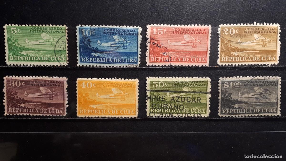 Sellos: CUBA. A&Ntilde;O 1931. &deg;. YVERT A&eacute;reo 4/11
