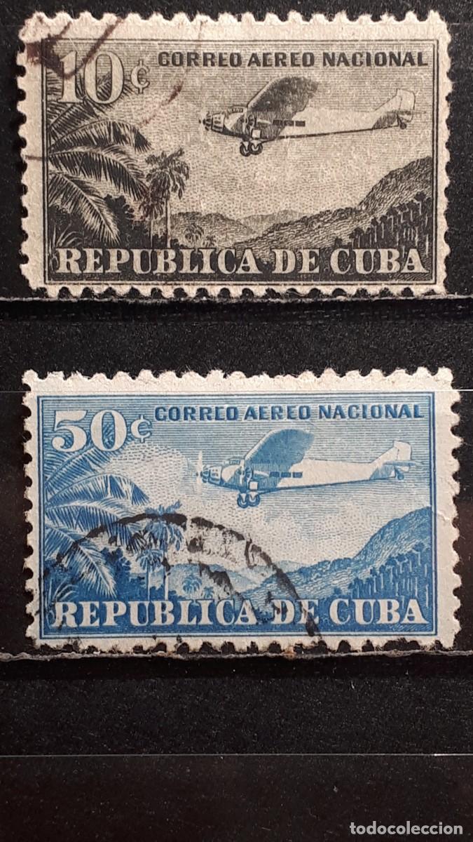 Sellos: CUBA. A&Ntilde;O 1931. &deg;. YVERT A&eacute;reo 13, 15