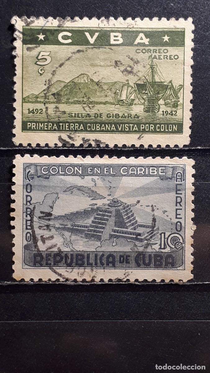 Sellos: CUBA. A&Ntilde;O 1944. &deg;. YVERT A&eacute;reo 35/6