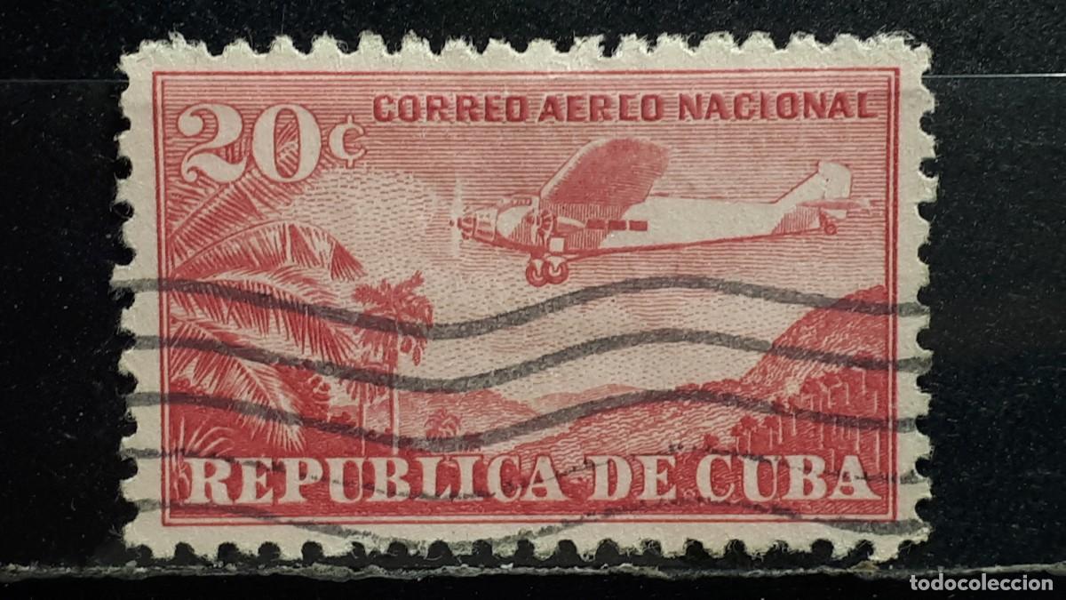 Sellos: CUBA. A&Ntilde;O 1946. &deg;. YVERT A&eacute;reo 37