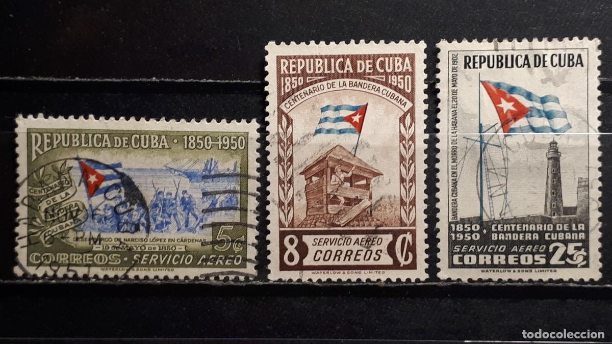 Sellos: CUBA. A&Ntilde;O 1951. &deg;. YVERT A&eacute;reo 40/2