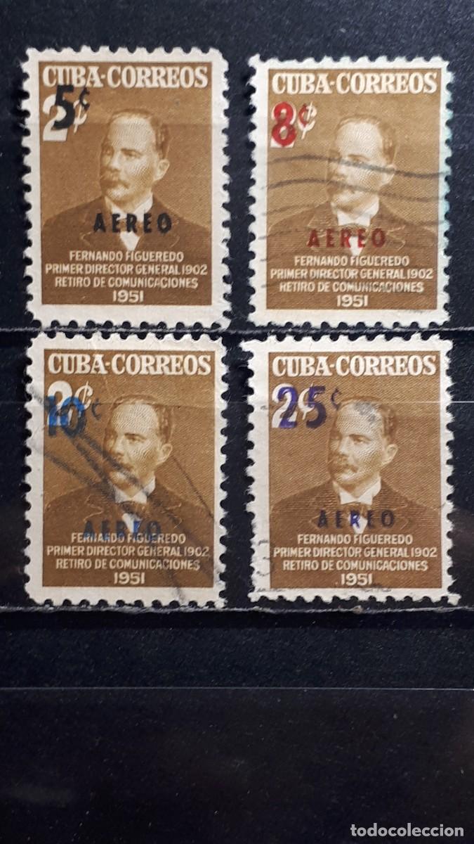 Sellos: CUBA. A&Ntilde;O 1952. &deg;. YVERT A&eacute;reo 50/3