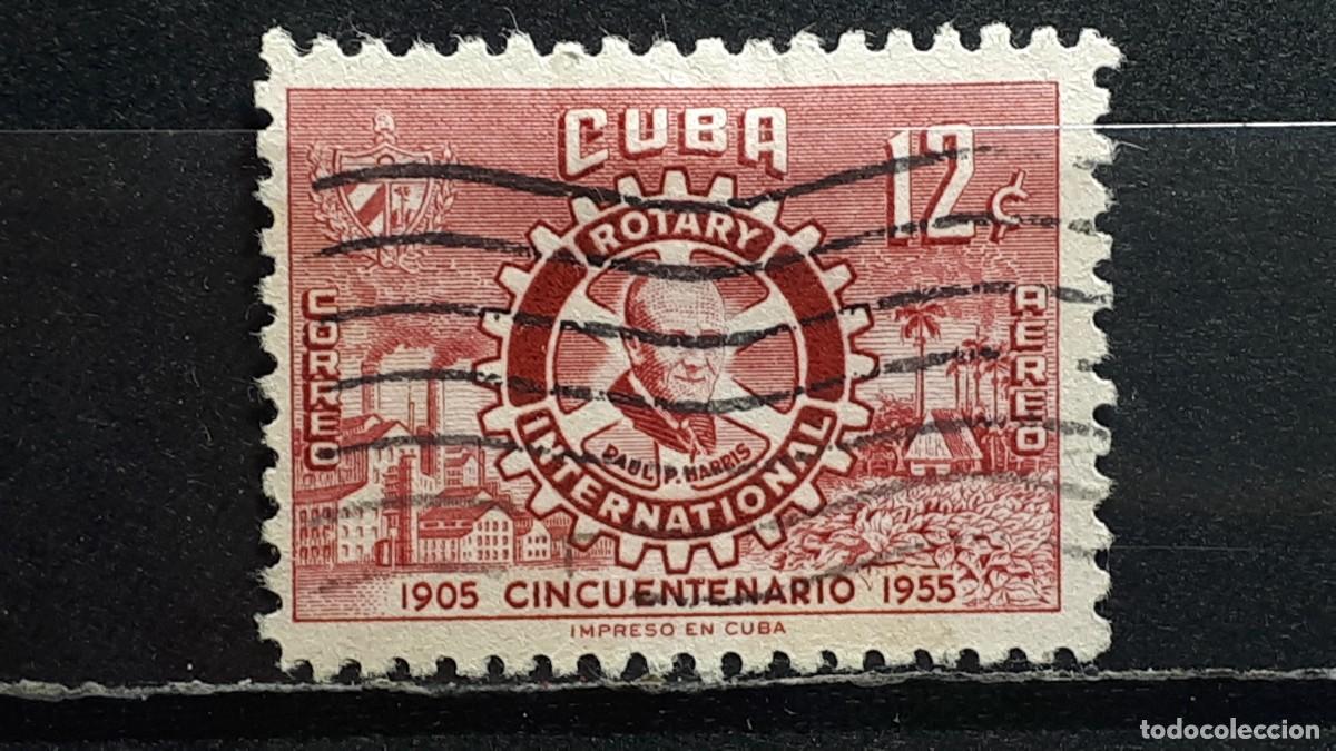 Sellos: CUBA. A&Ntilde;O 1955. &deg;. YVERT A&eacute;reo 107