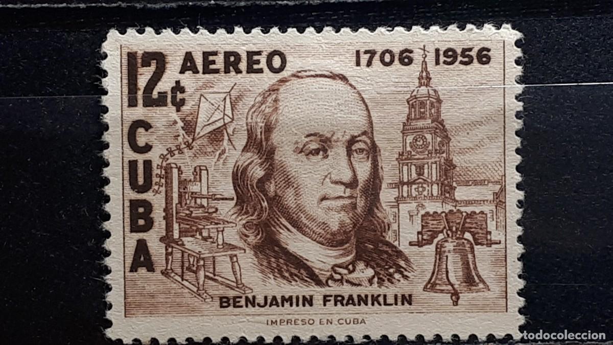 Sellos: CUBA. A&Ntilde;O 1956. */(*). YVERT A&eacute;reo 151