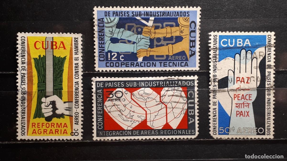 Sellos: CUBA. A&Ntilde;O 1961. &deg;. YVERT A&eacute;reo 217/20.