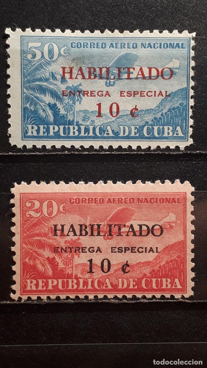 Sellos: CUBA. A&Ntilde;O 1961. *. YVERT A&eacute;reo 214/5