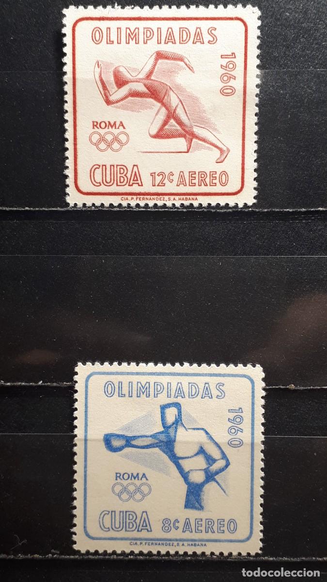 Sellos: CUBA. A&Ntilde;O 1960. *. YVERT A&eacute;reo 212/3