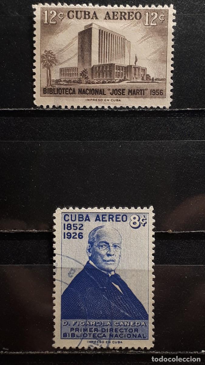 Sellos: CUBA. A&Ntilde;O 1957. &deg;. YVERT A&eacute;reo 167/8