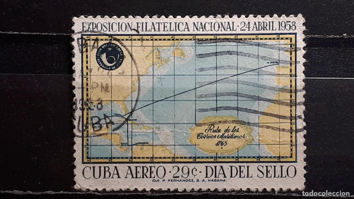Sellos: CUBA. A&Ntilde;O 1958. &deg;. YVERT A&eacute;reo 180