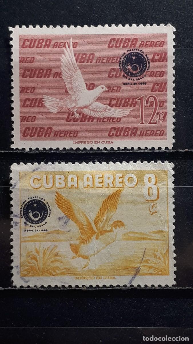 Sellos: CUBA. A&Ntilde;O 1960. &deg;/*. YVERT A&eacute;reo 210/11
